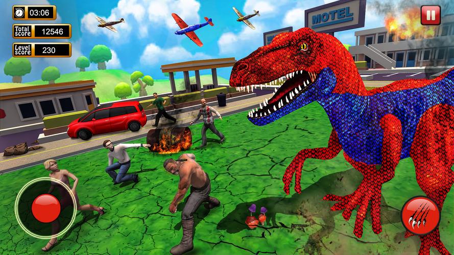 Dinosaur Games City Rampage Ekran Görüntüsü 0