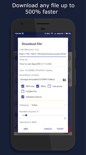 1DM Lite: Browser & Downloader Screenshot 0