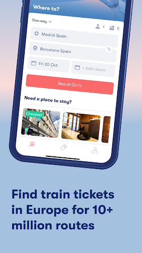 Schermata Omio: Train and bus travel app 3