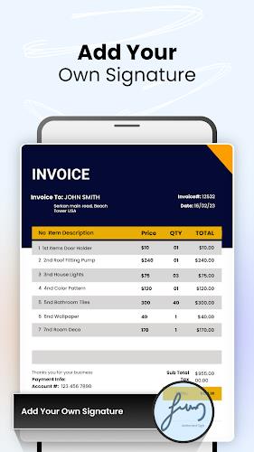 Invoice Maker and Generator Schermafbeelding 3