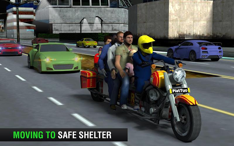 Bus Bike Taxi Bike Games Ekran Görüntüsü 1