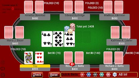 Texas Holdem Poker - Offline C Capture d'écran 3