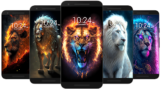 Lion Wallpaper HD Captura de pantalla 1