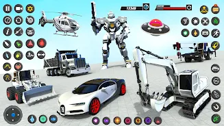 Robot Truck Car Transform Game Tangkapan skrin 0