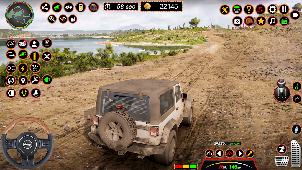 4x4 Jeep Driving Offroad Games Tangkapan skrin 2