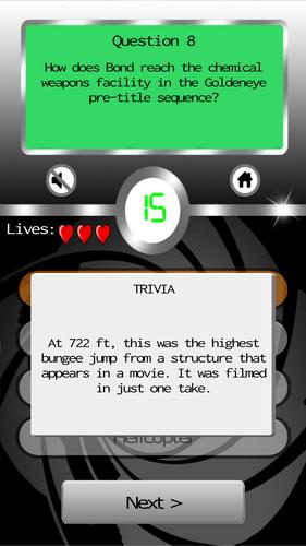 James Bond: Ultimate Fan Quiz ภาพหน้าจอ 3