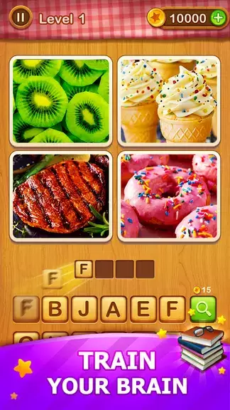 4 Pics Guess Word -Puzzle Game Ekran Görüntüsü 1