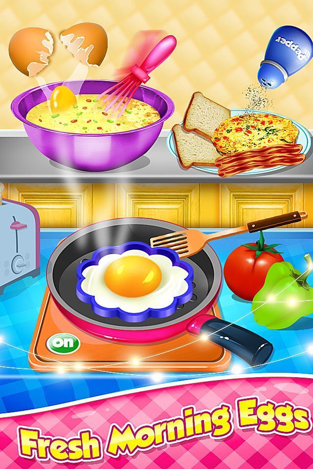 Breakfast Cooking - Kids Game Ekran Görüntüsü 0