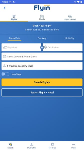 Flyin.com - Flights & Hotels स्क्रीनशॉट 0