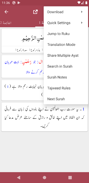 Tafseer Bayan ul Quran应用截图第3张