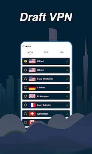 Draft VPN ภาพหน้าจอ 1