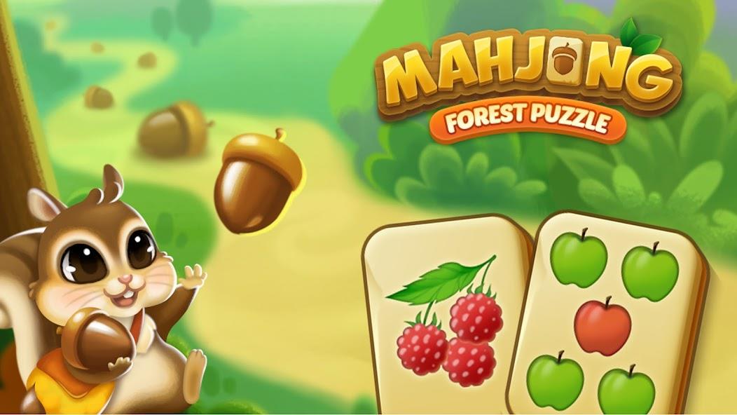 Mahjong Forest Puzzle Mod स्क्रीनशॉट 0