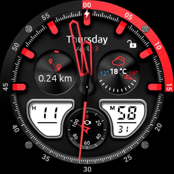 Schermata Fury Watch Face 1