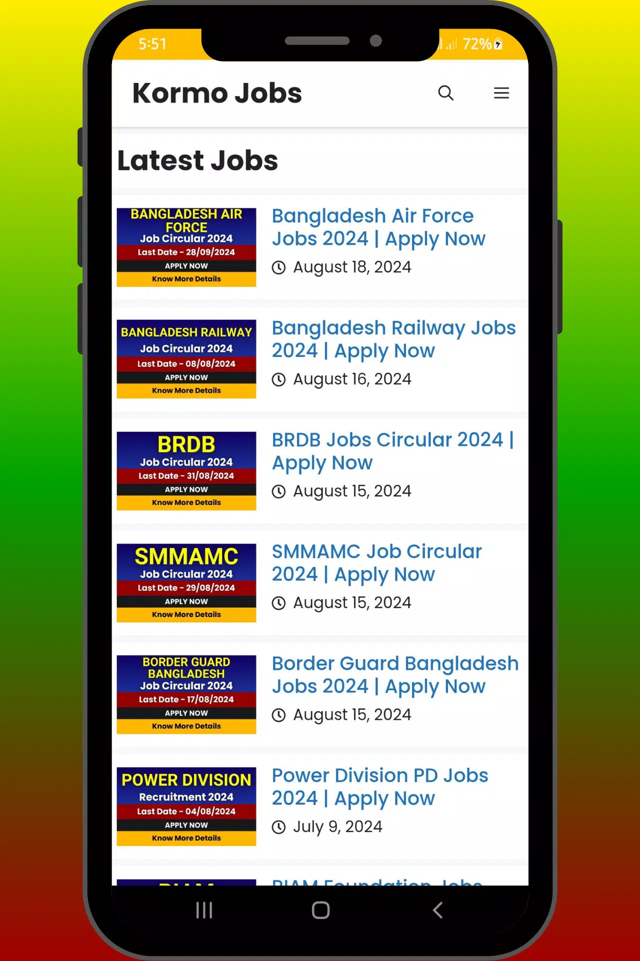 Kormo Jobs Bangladesh Screenshot 1