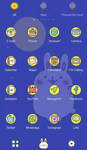 Moon Rabbit Theme Schermafbeelding 2