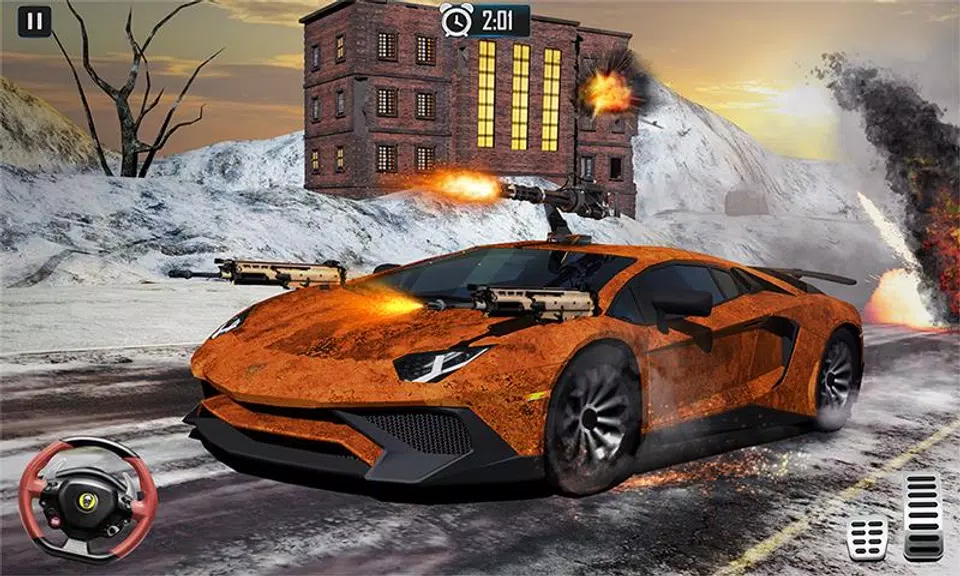 Mad Car War Death Racing Games ဖန်သားပြင်ဓာတ်ပုံ 2