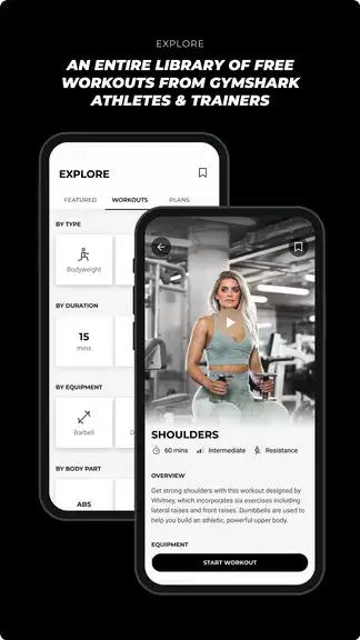 Gymshark Training: Fitness App ဖန်သားပြင်ဓာတ်ပုံ 1