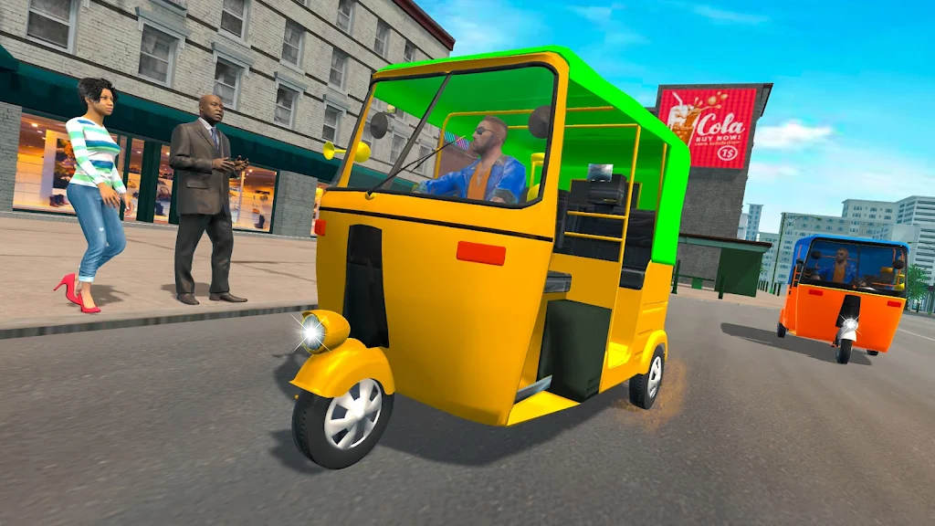 Grand Tuk Tuk Rickshaw Game Скриншот 3