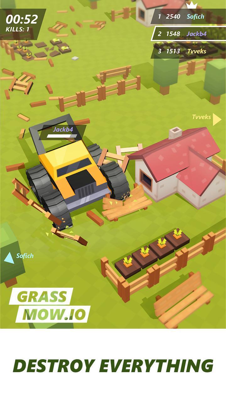 Grass mow.io - survive স্ক্রিনশট 1