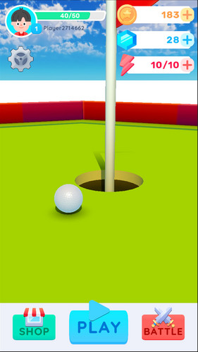 Mini Golf Battle Challenge 3D Captura de pantalla 0