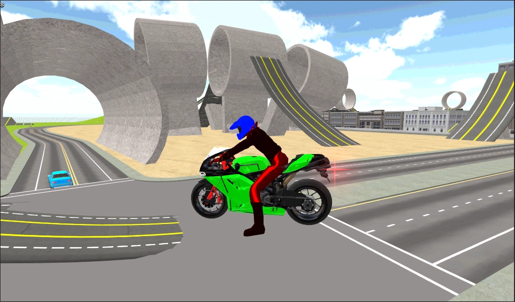 Motorbike Stunt Race 3D Ảnh chụp màn hình 0