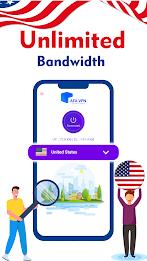 USA VPN - Fast Proxy VPN ภาพหน้าจอ 0