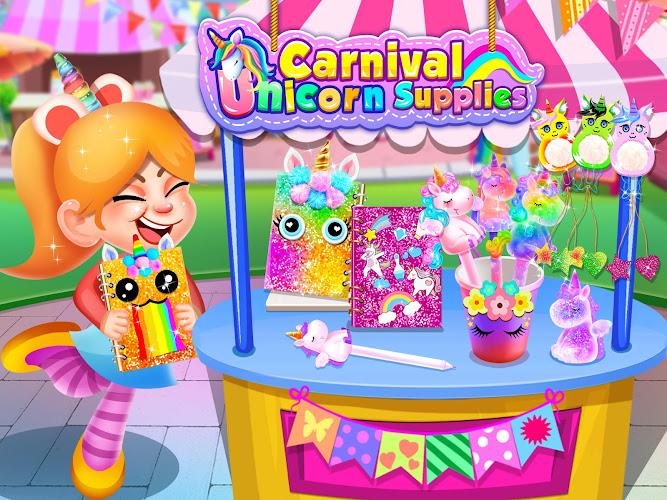 Schermata Carnival Unicorn School Supplies - Trendy Carnival 0