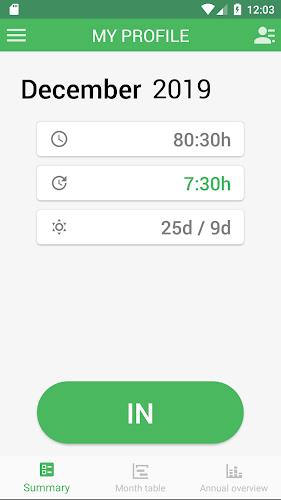 Working Timer - Timesheet स्क्रीनशॉट 0