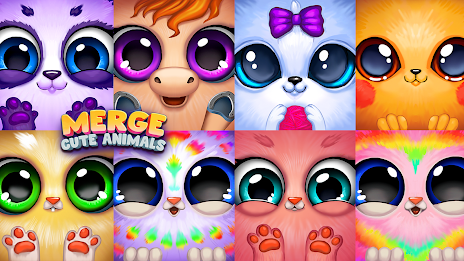 Merge Cute Animals: Pets Games 스크린샷 1