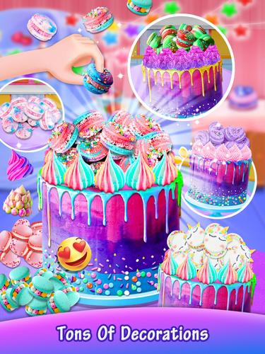 Galaxy Unicorn Cake स्क्रीनशॉट 2