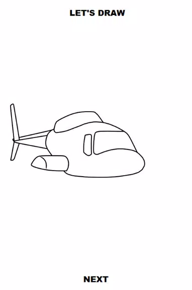 Draw Aircrafts: Helicopter Captura de tela 2