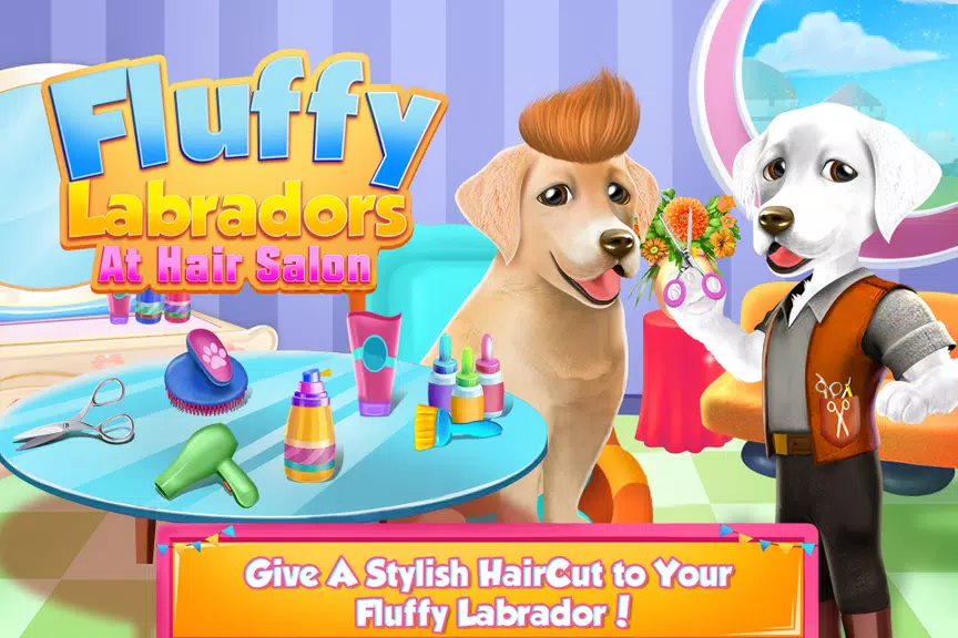 Fluffy Labradors at Hair Salon スクリーンショット 0