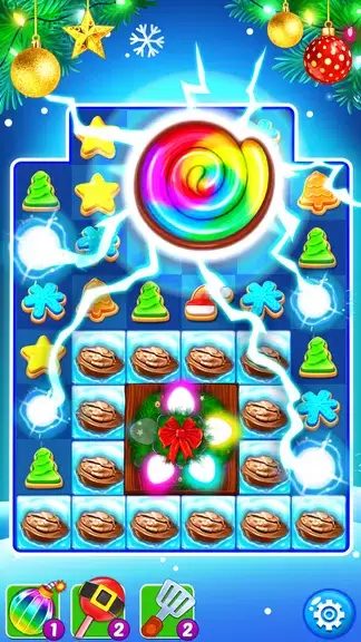 Christmas Cookie: Match 3 Game Schermafbeelding 1