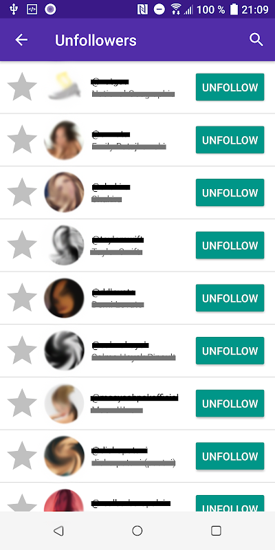 Unfollowers & Ghost Followers Captura de pantalla 2