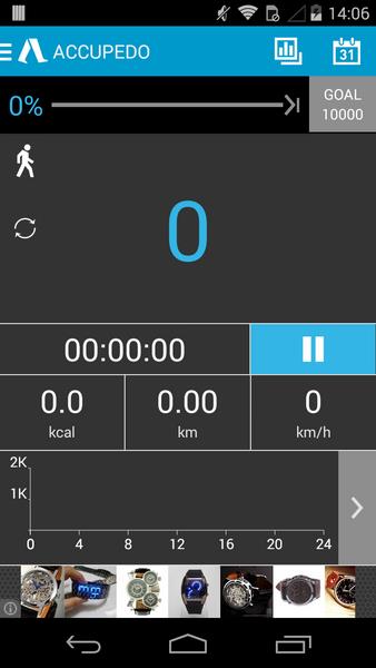 Pedômetro Accupedo Captura de tela 2