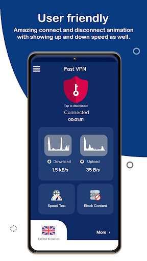 Fast VPN Proxy - Safe Internet Captura de pantalla 1