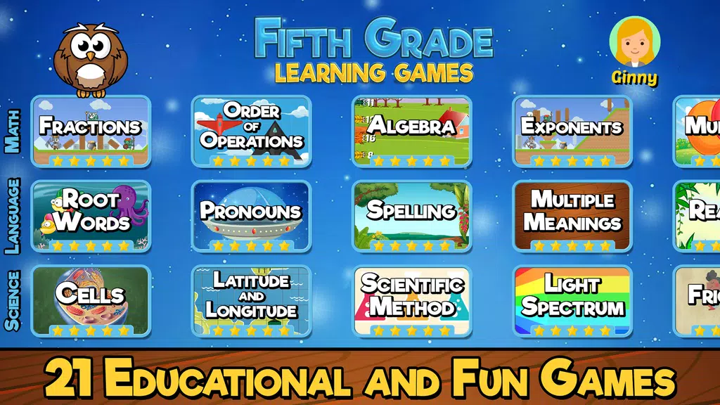 Fifth Grade Learning Games Ảnh chụp màn hình 2