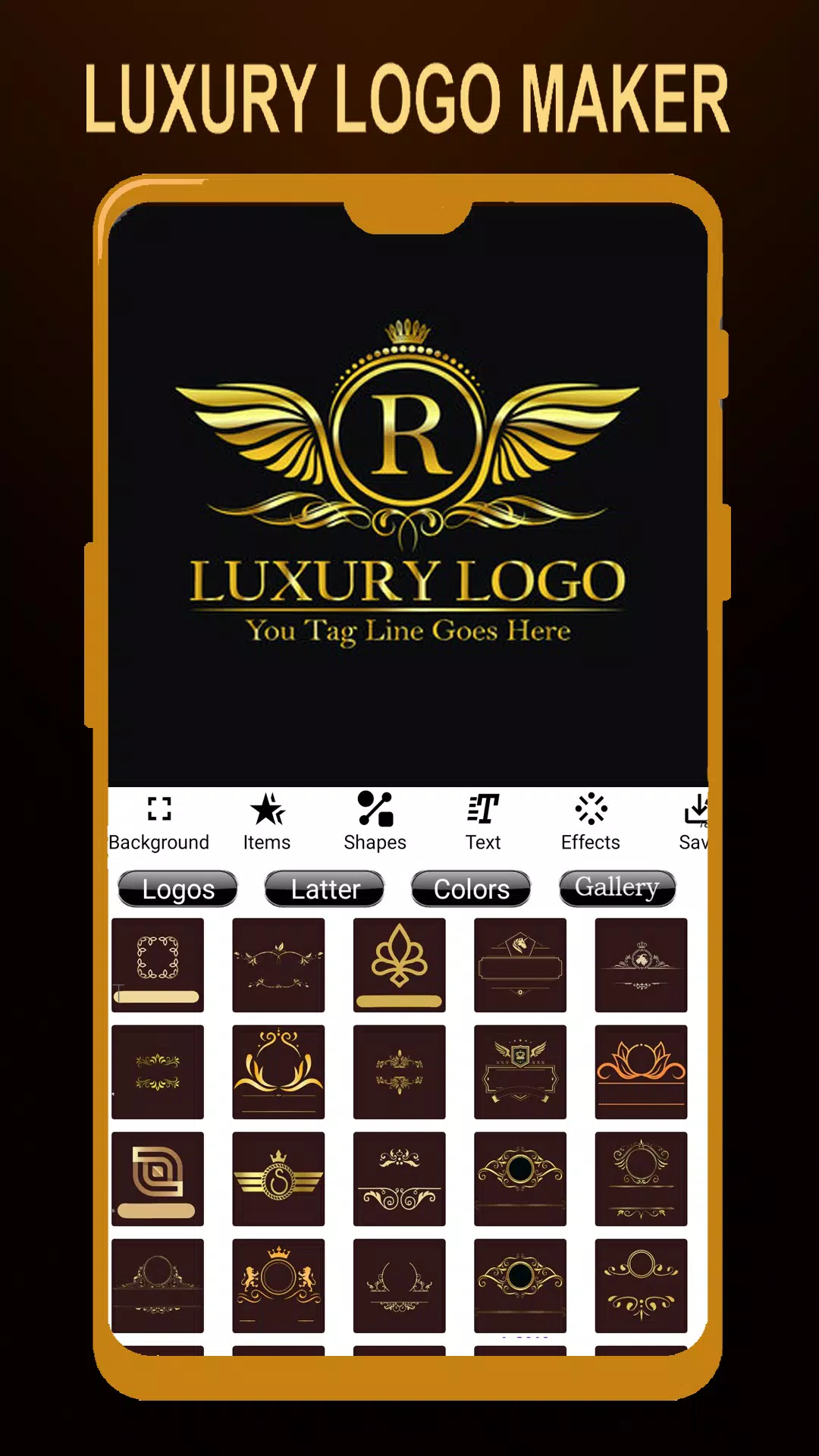 Schermata Luxury Logo maker, Logo Design 3