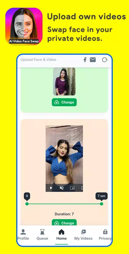 Face Swap AI Video Editor Ảnh chụp màn hình 1