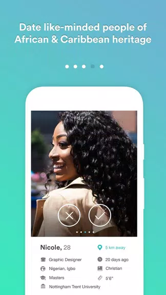 Africlick - African Black Dating & Networking App Tangkapan skrin 1