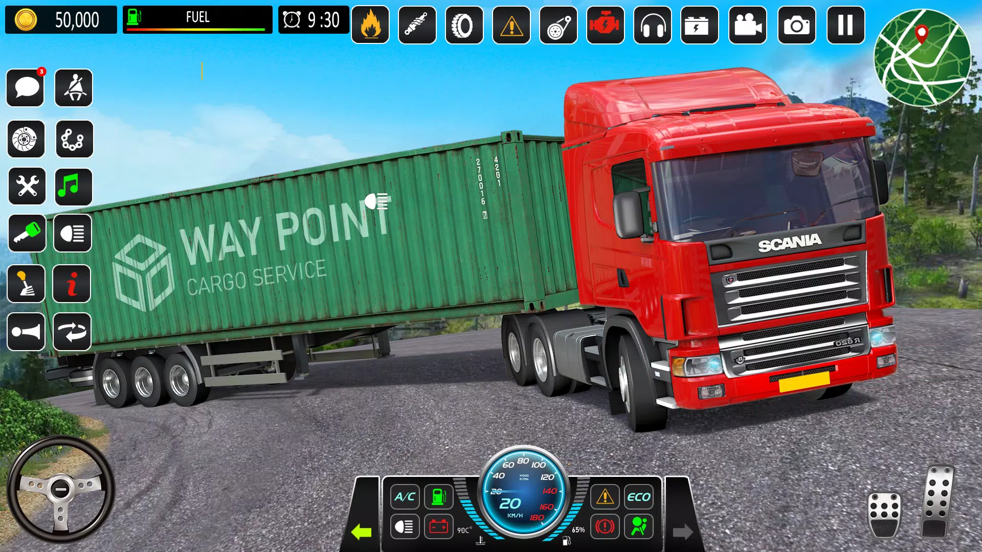 Mountain Truck Driving Games Tangkapan skrin 1