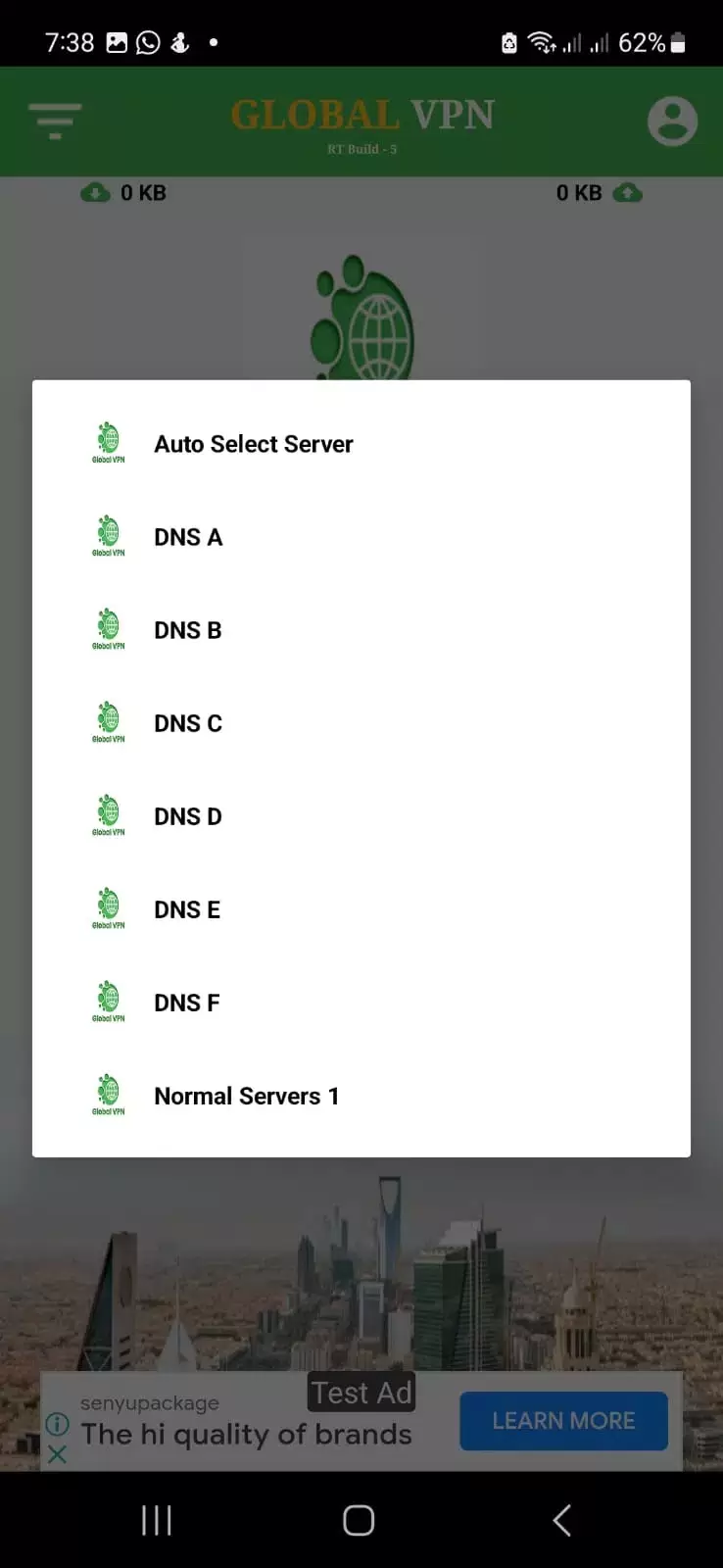 Global VPN Capture d'écran 0