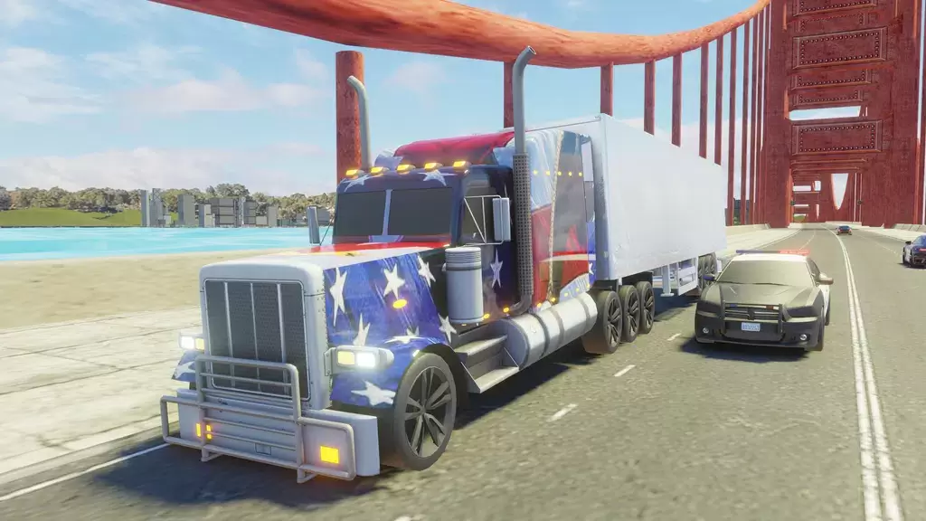 Usa Truck Simulator Car Games 스크린샷 0