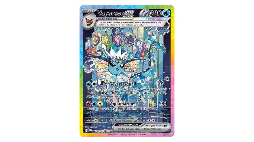 Vaporeon Ex Prismatic Evolutions