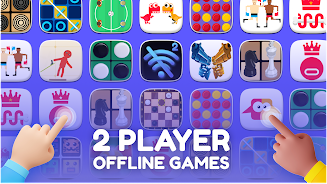 2 Player - Offline Games ဖန်သားပြင်ဓာတ်ပုံ 0