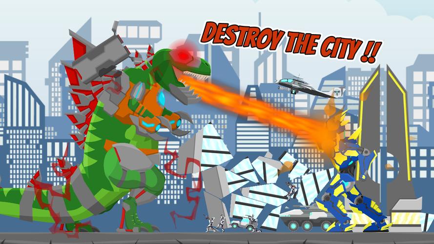 Cyborg Titan Rex: City Rampage應用截圖第1張