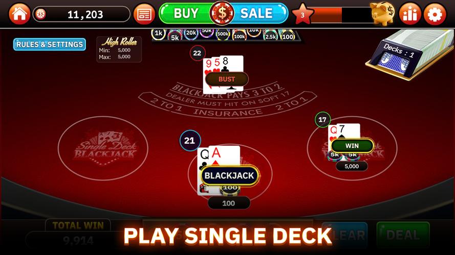 Blazing Bets Blackjack 21应用截图第3张