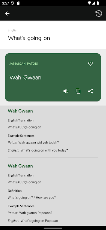 Jamaican Patwah Translator Capture d'écran 2