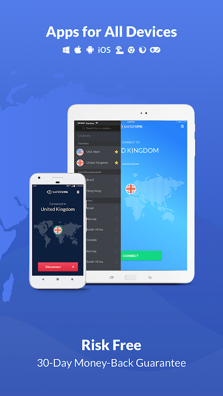 Schermata Free VPN Proxy & Hotspot WiFi security - SaferVPN 2