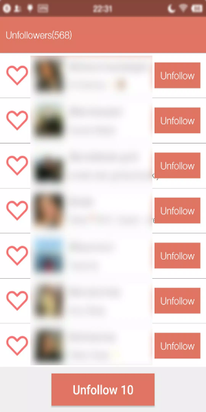 Unfollower Plus - Non followers & Following Ekran Görüntüsü 0